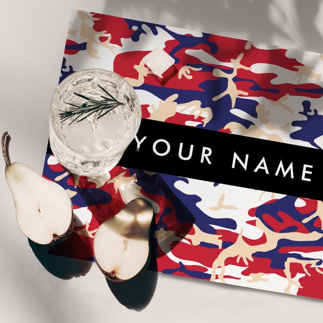 Independence day Camouflage Your name Personalize Placemat (Creator Uploaded)