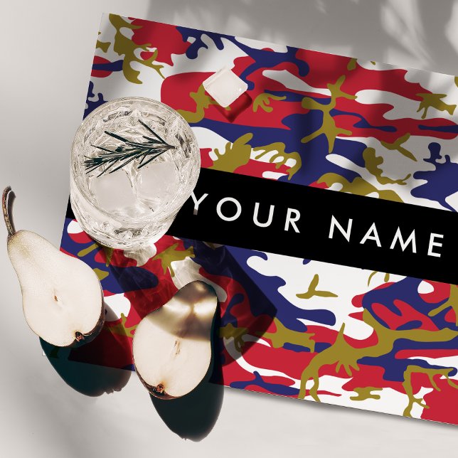 Independence day Camouflage Your name Personalize Placemat (Creator Uploaded)