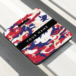 Independence day Camouflage Your name Personalize Seat Cushion