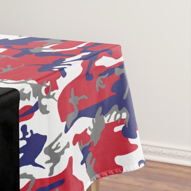 Independence day Camouflage Your name Personalize Tablecloth (In Situ)