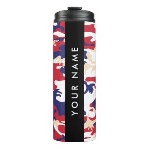 Independence day Camouflage Your name Personalize Thermal Tumbler