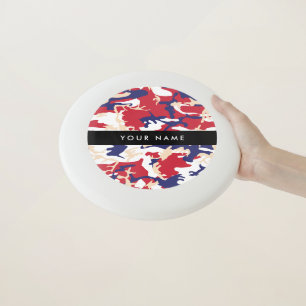 Independence day Camouflage Your name Personalize Wham-O Frisbee