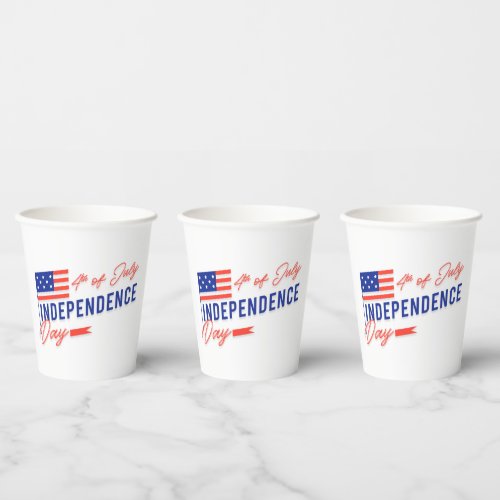 Independence Day Celebration Paper Cups