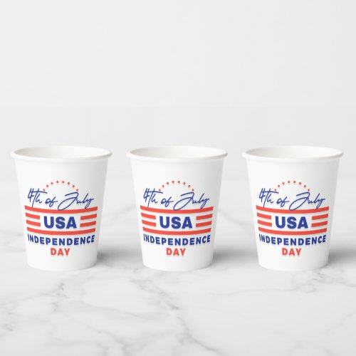 Independence Day Celebration Paper Cups