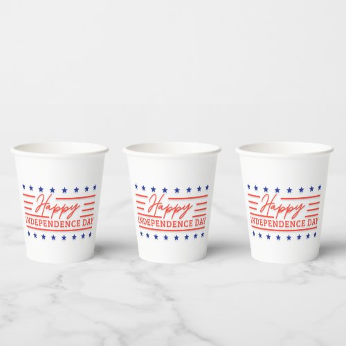 Independence Day Celebration Paper Cups