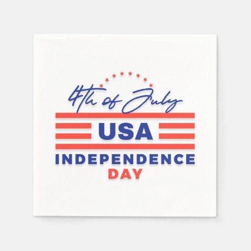 Independence Day Celebration Paper Napkins