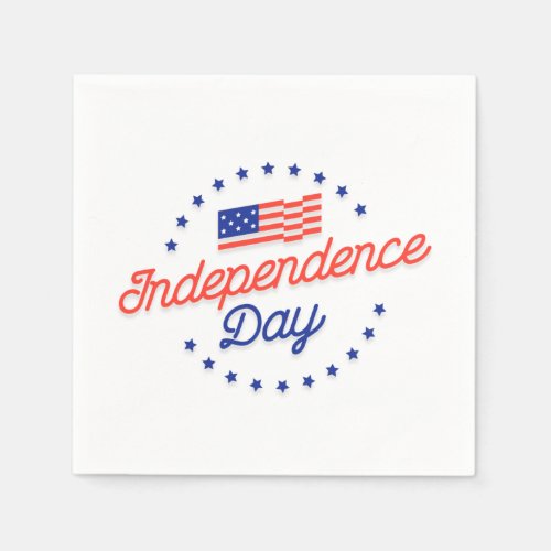 Independence Day Celebration Paper Napkins