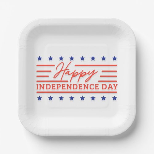 Independence Day Celebration Paper Plates