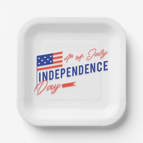 Independence Day Celebration Paper Plates