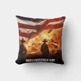 **Independence Day Celebration Pillow Design**: Fe