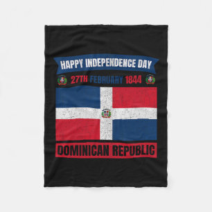 Independence Day Dominican Republic Celebration 5 Fleece Blanket