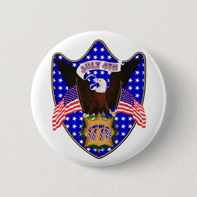 Independence Day Eagle Button (Front)