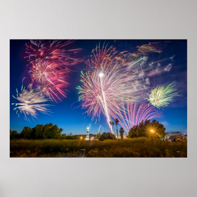 Independence Day Fireworks - Suisun City, CA Poster (Front)