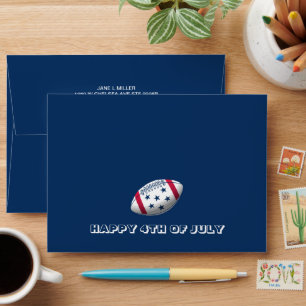Independence Day Football Envelope