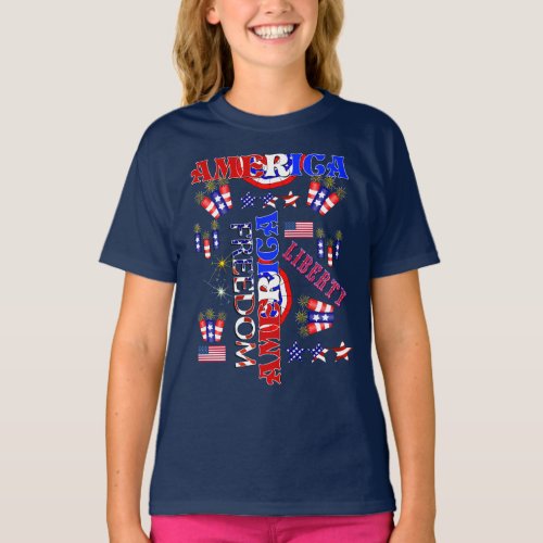 Independence Day Freedom America T_Shirt