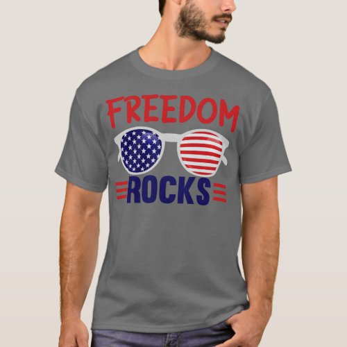 independence Day Freedom Rocks T_Shirt