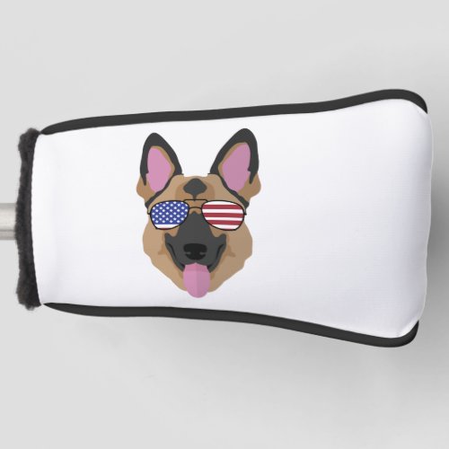 Independence Day German Shepherd July th Dog Gift Golf Head Cover