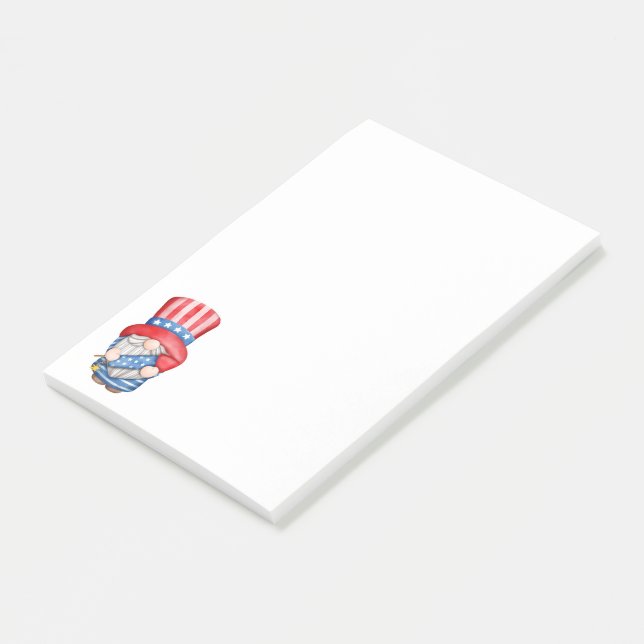 Independence Day Gnome Post-it Notes (Angled)