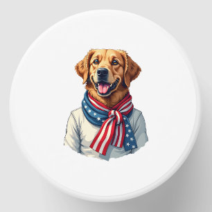 Independence Day Golden Retriever Vintage Shirt 3 Mini Candle Favors