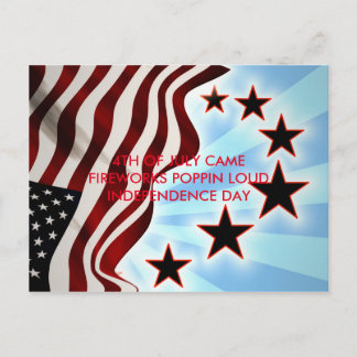 INDEPENDENCE DAY HAIKU POSTCARD