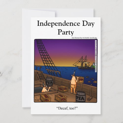 Independence Day Humor Party Invitations