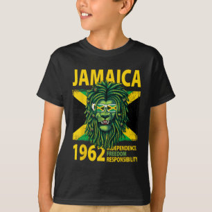 Independence Day Idea For Kids & Jamaican Flag T-Shirt