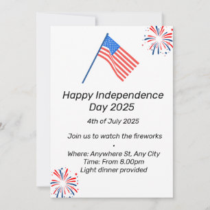 Independence day invitation