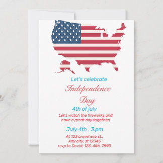 Independence day invitation