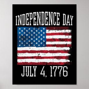 Independence Day July 4 1776 4th July America Men Poster