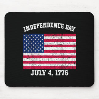 Independence Day July 4 1776 American Flag 4th of Mouse Pad