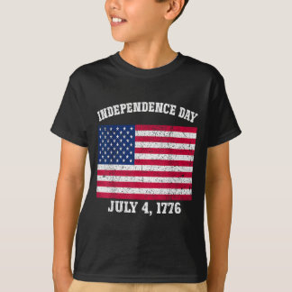 Independence Day July 4 1776 American Flag 4th of T-Shirt