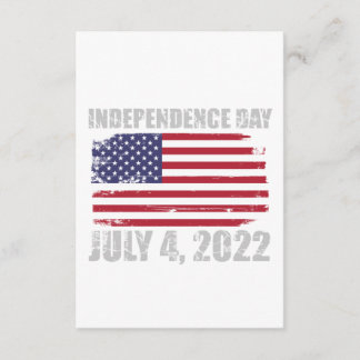 Independence Day - July 4, 2022 Enclosure Card