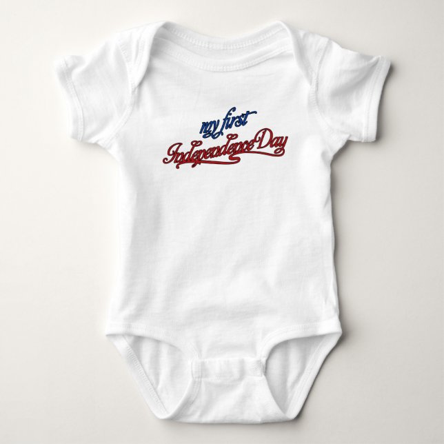 Independence Day July 4 Baby tee shirt (Front)