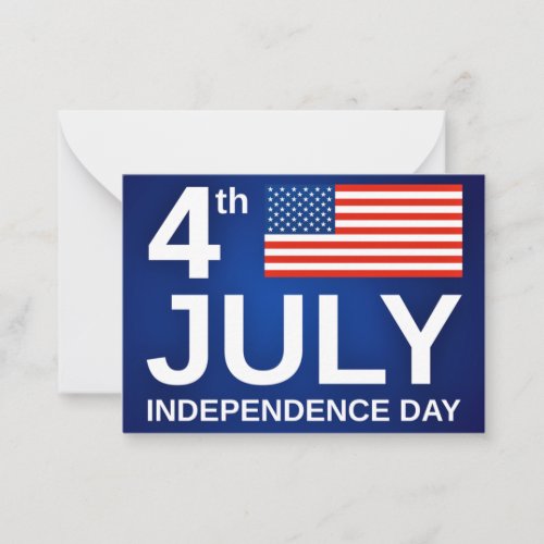 Independence Day July 4 Card _ USA Flag