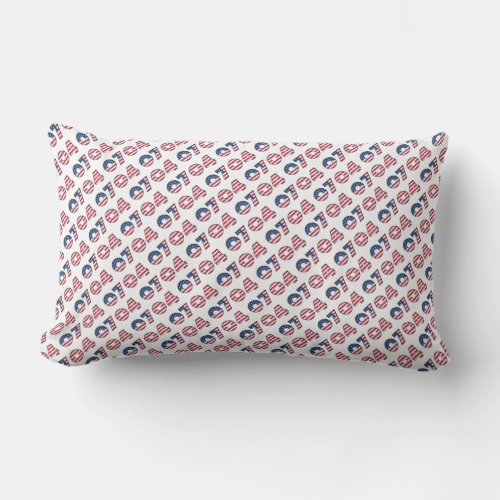 Independence Day July 4 Stars and Stripes Pattern Lumbar Pillow