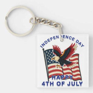 Independence day keychain
