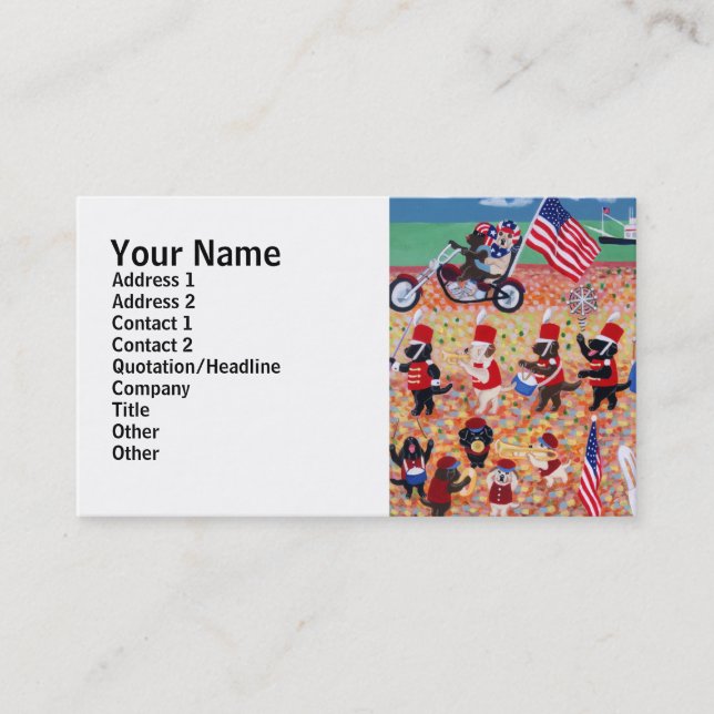Independence Day Labradors Business Card (Front)