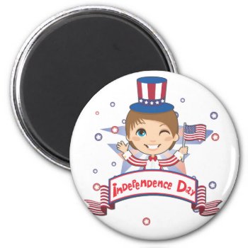 Independence Day Magnet by Kakigori at Zazzle