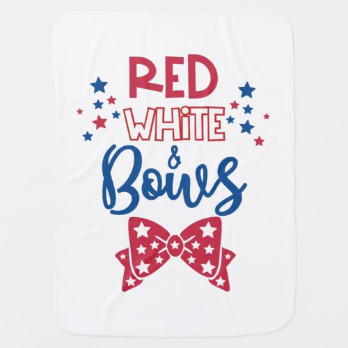 Independence Day Merica 4th of July USA America Baby Blanket