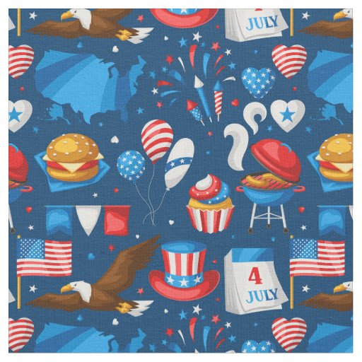 independence day party fabric