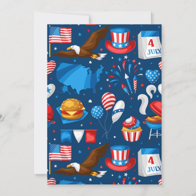 independence day party invitation (Front)