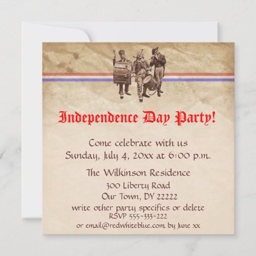 Independence Day Party Invitation