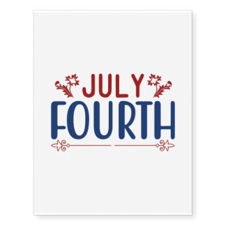 Independence Day Patriotic Fourth Of July Temporary Tattoos