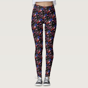 Independence Day Pattern Leggings