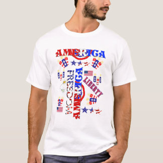 Independence Day Pattern T-Shirt