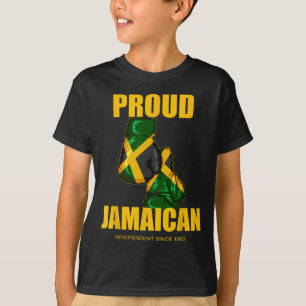 Independence Day Proud Jamaican Boxing Gloves T-Shirt