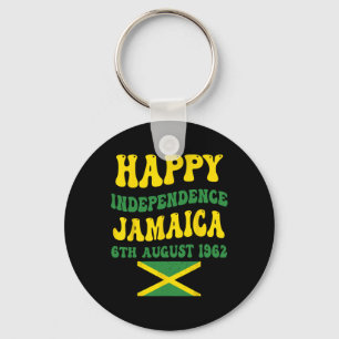 Independence Day Proud Jamaican Flag 6th August 19 Keychain