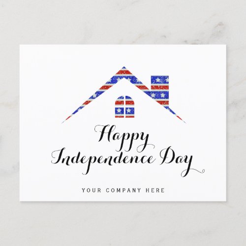 Independence Day Realty Promotional  Postcard