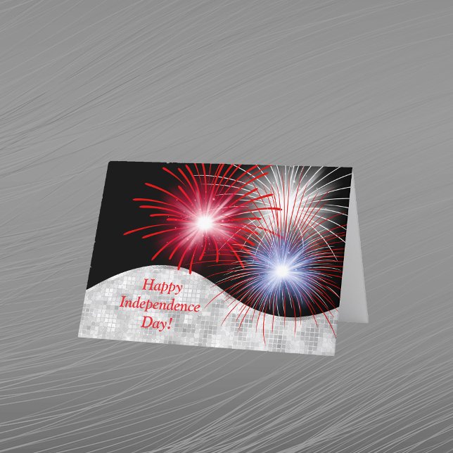 Independence Day Red White Blue Patriotic Holiday Card (Creator Uploaded)