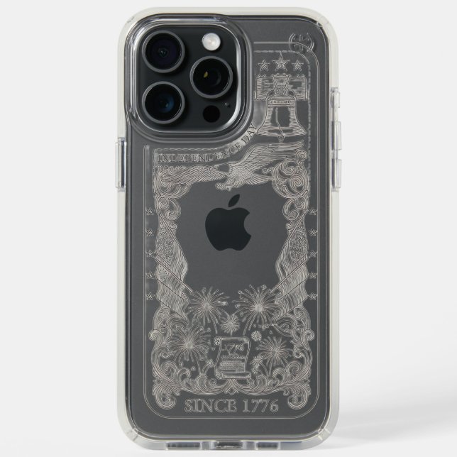 Independence Day Since 1776 Custom iPhone 15 Pro  Speck iPhone Case (Front (Black Titanium))